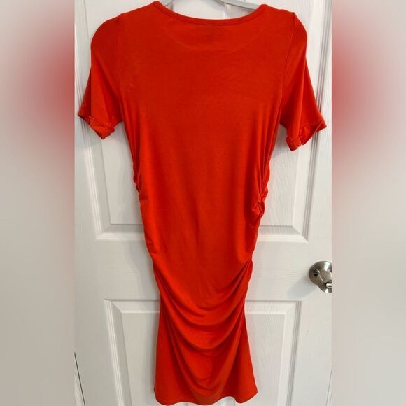 ISABELLA OLIVER SHORT SLEEVE ROUCHED DRESS - Picture 2 of 2